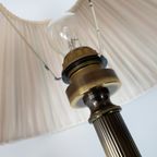 Herda Holland - Dutch Design - Model T 9670 - Brons - Messing - Kolom Tafellamp - Neoklassieke St thumbnail 6