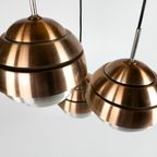 Lakro Amstelveen - Hanglamp Met 3 Lampen - Ufo Lamp - Space Age - Aluminium - 60'S thumbnail 4