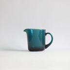 Green Glass Pitcher By Kai Franck For Nuutajarvi Notsjo, Finland 1950S thumbnail 9