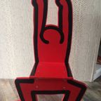 Keith Haring Kinderstoel / Decoratief Object Rood (nieuw!) thumbnail 13