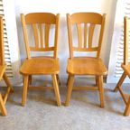 Mooi Set Van 4 Vintage Retro Formica Stoelen thumbnail 7
