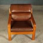 Vintage Leren Fauteuil – L. Olsen & Søn – Møbelfabrik K/s – Jaren 60 thumbnail 4
