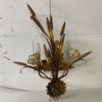 Vintage 'gouden' Wheat Wall Lamp Met Bloemen : Franse Stijl thumbnail 6