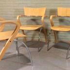 Set Van 4 Vintage Design Can Can Stoelen, Komplot thumbnail 11