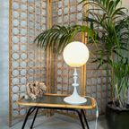 Vintage Salontafel – Bamboe En Draadglas thumbnail 3