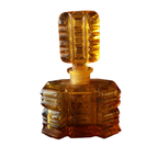 Parfumfles In Art Deco Stijl Amberkleurig Glas Uit Tsjechie thumbnail 3