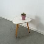 Hoge Bijzettafel Met Grijs Wit Formica Blad thumbnail 8