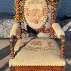 Twisted Leg Antique Side French Chairs thumbnail 10