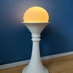 Witte Keramische Mid Century Space Age Vloerlamp Van Doria Leuchten thumbnail 6