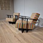 2x Neil David F1 Fauteuil - Essenhout - Design - Nieuwstaat thumbnail 3