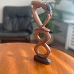 Houten Beeld - Twee Innige Mensen thumbnail 4