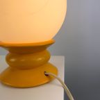 Temde Leuchten Yellow And White Glass Table Lamp Type 1 / 1970 thumbnail 8
