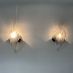 Pair Of Post Modern Shell Wall Lamps , 1980S thumbnail 8