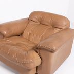 De Sede Ds 101 Brown Leather Lounge Chairs / Fauteuil, 1970’s thumbnail 15