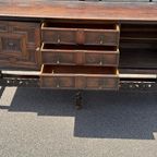 Jacobean Style Carved Oak Sideboard thumbnail 12