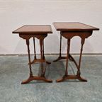 Antieke Mimiset Bijzettafel Set thumbnail 14