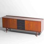 Minimalistische Mid-Century Dressoir In Teak Door Van Pelt, België 1960S thumbnail 9