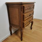 Vintage Queen Ann Ladekastje Ladekast, Commode Dressoir Nachtkastje 13 thumbnail 10