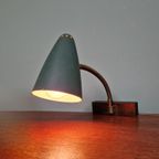 Knikbare Wandlamp In Groen Gelakt Metaal, Jaren 50 thumbnail 6