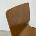 Stoel Multiplex / Plywood - Midcentury Design Hout - Metaal thumbnail 7
