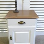 Mooi Set Van 2 Grote Witte Landelijke Lade Nachtkastjes thumbnail 8