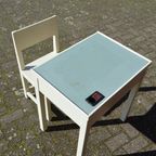 Ouderwets Tafeltje Met Stoeltje Van Hout Erg Brocante thumbnail 6