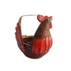 Vintage Rotan Mandje Kip, Jaren '70/'80 thumbnail 5