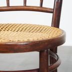 Charmante, Zeer Elegante Vintage Thonet Design Eetkamer/ Bistro Stoel thumbnail 10