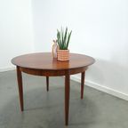 Vintage Design Uitschuifbare Palissander Lübke Ronde Tafel thumbnail 8