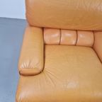 Vintage Fauteuil Leer Cognac '60 Mid Century Lounge Japandi thumbnail 9