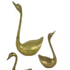 Vintage Zwanen Messing Koper Set Van 4 MTC Brass thumbnail 5