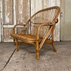 Vintage Rotan Bank, Tweezitter. Exclusief. Dutch Design. thumbnail 4