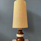 West-Duitsland Fat Lava Keramische Tafellamp / Mid Century Duitse Bureaulamp thumbnail 7