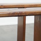 Stijlvolle Set Van 2 Antieke Franse Halbanken/ Bankjes Voor Aan De Eettafel thumbnail 10