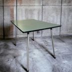 Vintage Muntgroene Formica Tafel / Keukentafel thumbnail 3