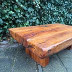 Brutalistische Wabi-Sabi Massief Eiken Salontafel thumbnail 5