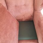 Vintage Artifort Fauteuil Nieuw Gestoffeerd Oud Roze Rib thumbnail 6