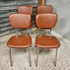 Set Retro Stoelen Frans Design 60S 4 Stuks thumbnail 7