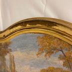Grote Antieke Spiegel Met Bladgoud Lijst 173 X 92Cm thumbnail 3