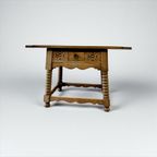 Vintage Houten Bobbin Console Tafel / Sidetable thumbnail 6