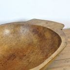 Handgemaakte Houten Schaal, 1900’S thumbnail 4