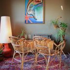 Vintage Rotan Set - Bohemian Interieur/Tuinstoelen thumbnail 7