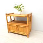 Retro Vintage Bamboe Dressoir Tv Meubel Jaren 70 Tv Kast thumbnail 2