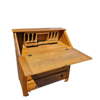 Symmetrical / Solid Oak Desk / Secretaire / Secretary With Drawers thumbnail 6