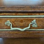 Prachtig Antiek Frans Bureau In Art Nouveau Stijl. thumbnail 5