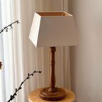 Vintage Rare Ikea Pine Wood Table Lamp thumbnail 8