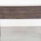 Klassieke En Charmante Antieke Engelse Eikenhouten Side Table/ Gangmeubel Uit 19e Eeuw thumbnail 2