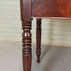 Vintage Antieke Uitschuifbare Tafel, Karttafel thumbnail 11