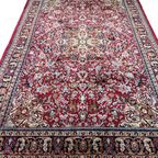 Perzisch Sarough Vloerkleed Donkerrood 155X230Cm - Vintage Tapijt - Rood Beige Blauw - Reliving thumbnail 6