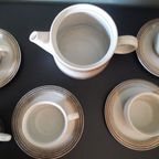 Mid Century Vintage Gerzit West Germany Koffie Of Thee Servies. 15 Delig. thumbnail 13